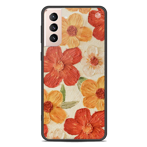 Floral Series Soft Phone Case - Premium Glass Case - Design 6 - Samsung Galaxy S22 5G