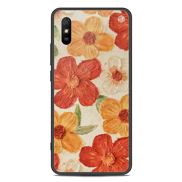 Floral Series Soft Phone Case - Premium Glass Case - Design 6 - Xiaomi Redmi 9A