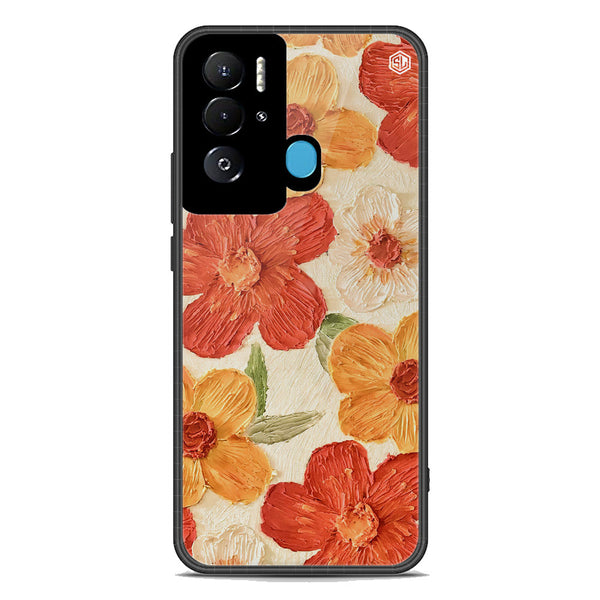 Floral Series Soft Phone Case - Premium Glass Case - Design 6 - Tecno Pova Neo