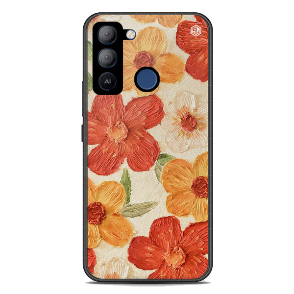 Floral Series Soft Phone Case - Premium Glass Case - Design 6 - Tecno Pop 5 LTE
