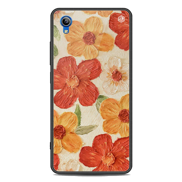 Floral Series Soft Phone Case - Premium Glass Case - Design 6 - Vivo Y91i