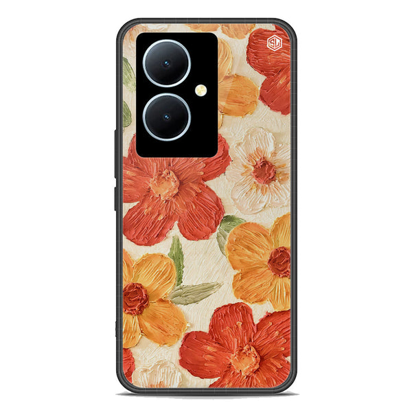Floral Series Soft Phone Case - Premium Glass Case - Design 6 - Vivo Y78 Plus 5G