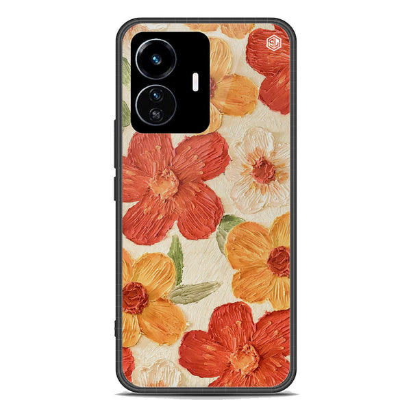 Floral Series Soft Phone Case - Premium Glass Case - Design 6 - Vivo Y77 5G
