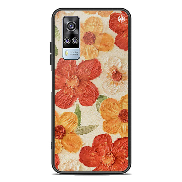 Floral Series Soft Phone Case - Premium Glass Case - Design 6 - Vivo Y51 (2020 December)