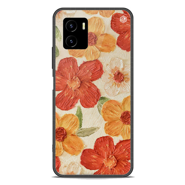 Floral Series Soft Phone Case - Premium Glass Case - Design 6 - Vivo Y15a
