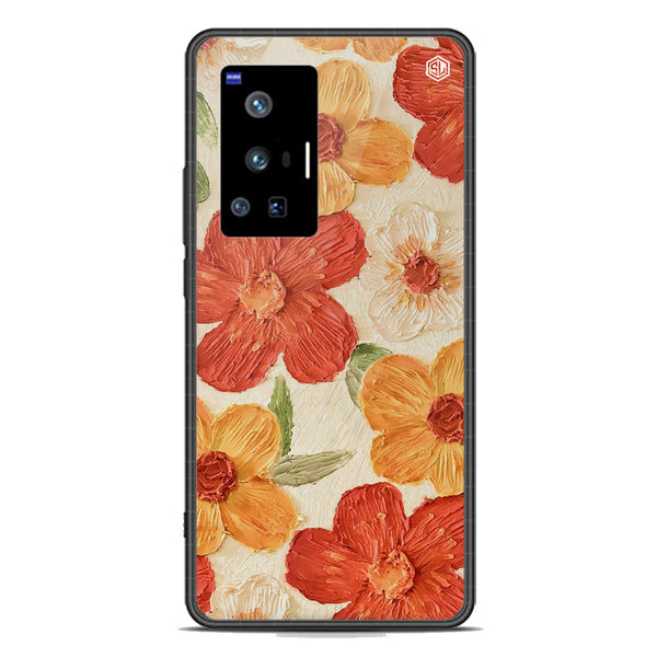 Floral Series Soft Phone Case - Premium Glass Case - Design 6 - Vivo X70 Pro