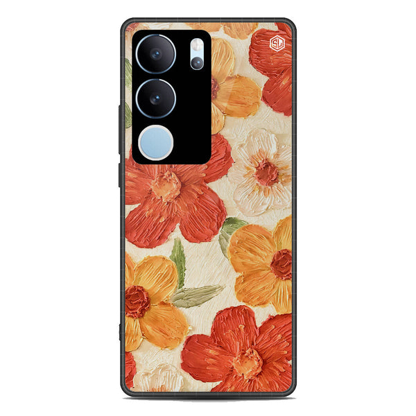 Floral Series Soft Phone Case - Premium Glass Case - Design 6 - Vivo V29