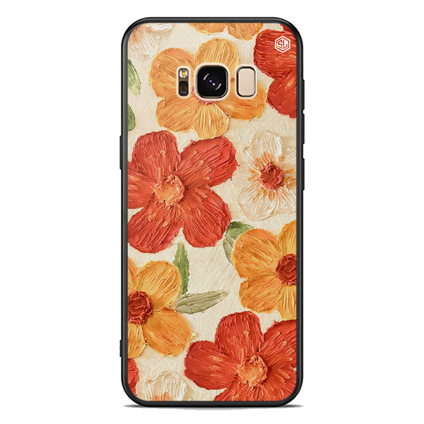 Floral Series Soft Phone Case - Premium Glass Case - Design 6 - Samsung Galaxy S8 Plus