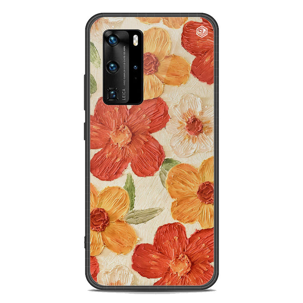 Floral Series Soft Phone Case - Premium Glass Case - Design 6 - Huawei P40 Pro