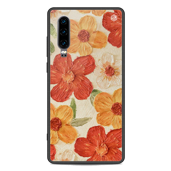 Floral Series Soft Phone Case - Premium Glass Case - Design 6 - Huawei P30