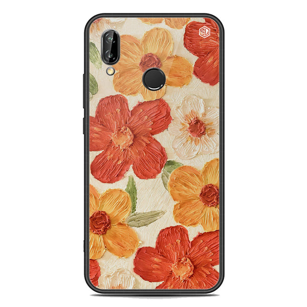 Floral Series Soft Phone Case - Premium Glass Case - Design 6 - Huawei P20 Lite