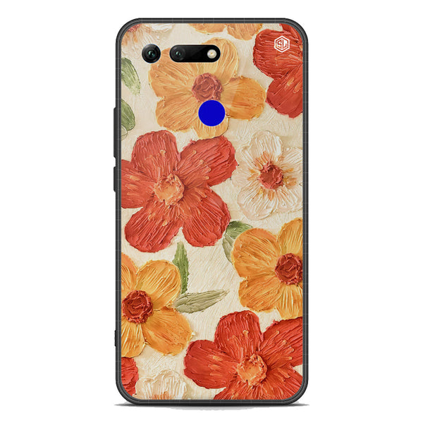 Floral Series Soft Phone Case - Premium Glass Case - Design 6 - Huawei Honor View 20