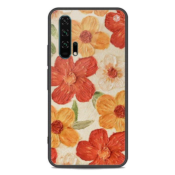 Floral Series Soft Phone Case - Premium Glass Case - Design 6 - Honor 20