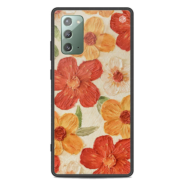 Floral Series Soft Phone Case - Premium Glass Case - Design 6 - Samsung Galaxy Note 20