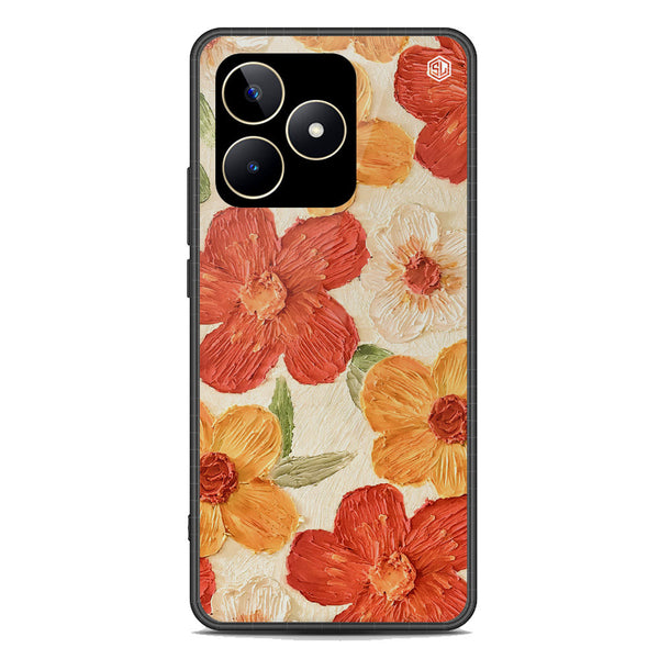 Floral Series Soft Phone Case - Premium Glass Case - Design 6 - Realme C53