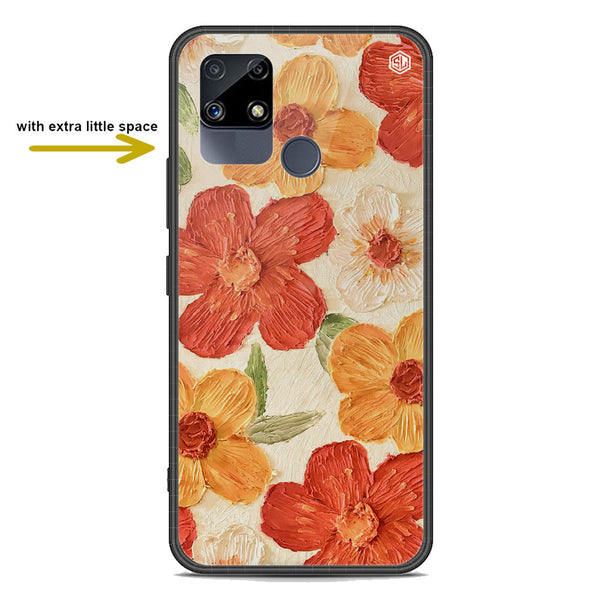 Floral Series Soft Phone Case - Premium Glass Case - Design 6 - Realme C15