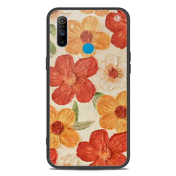 Floral Series Soft Phone Case - Premium Glass Case - Design 6 - Realme C3
