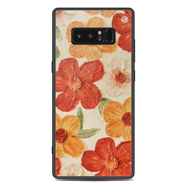 Floral Series Soft Phone Case - Premium Glass Case - Design 6 - Samsung Galaxy Note 8