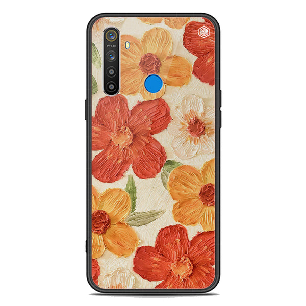Floral Series Soft Phone Case - Premium Glass Case - Design 6 - Realme 5