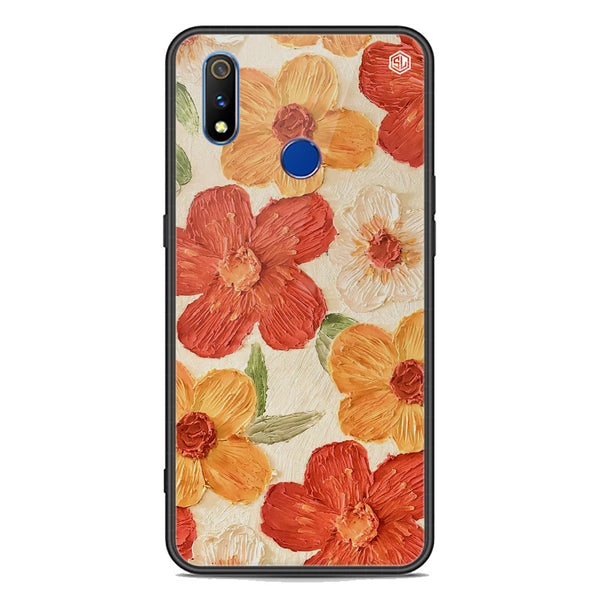 Floral Series Soft Phone Case - Premium Glass Case - Design 6 - Realme 3i