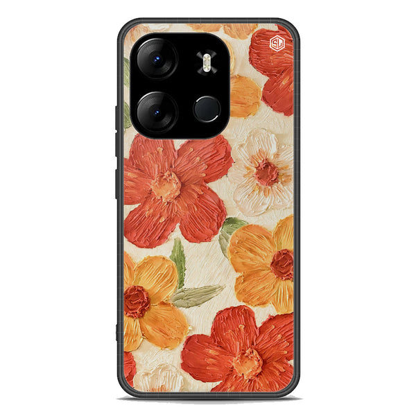 Floral Series Soft Phone Case - Premium Glass Case - Design 6 - Infinix Smart 7