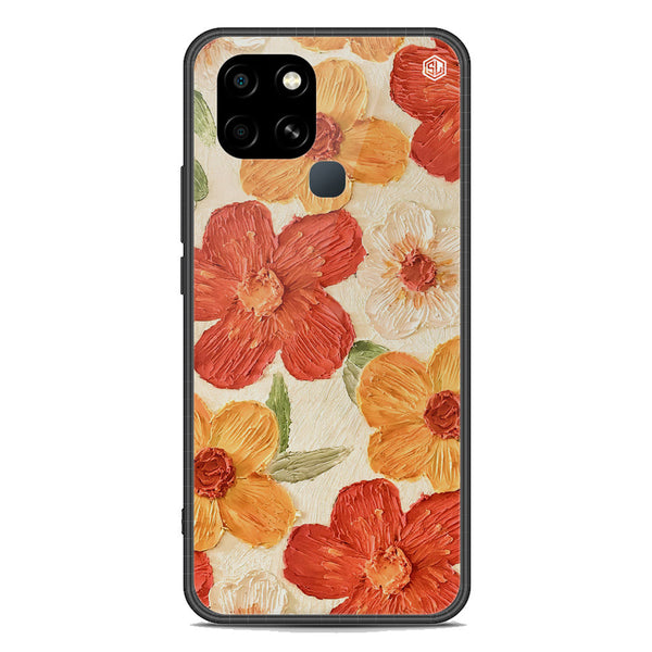 Floral Series Soft Phone Case - Premium Glass Case - Design 6 - Infinix Smart 6