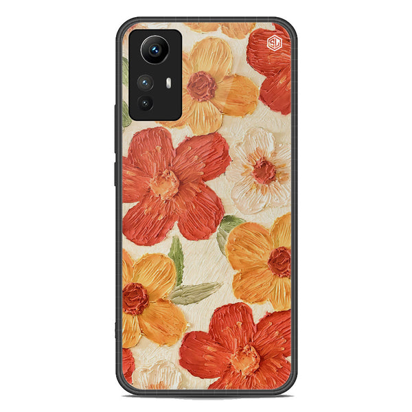 Floral Series Soft Phone Case - Premium Glass Case - Design 6 - Xiaomi Redmi Note 12S