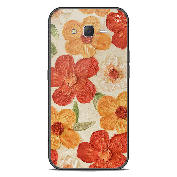Floral Series Soft Phone Case - Premium Glass Case - Design 6 - Samsung Galaxy J7 2015