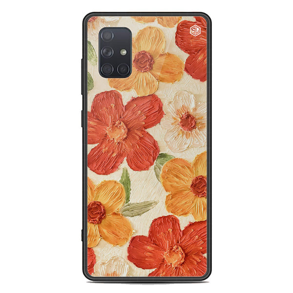 Floral Series Soft Phone Case - Premium Glass Case - Design 6 - Samsung Galaxy A71
