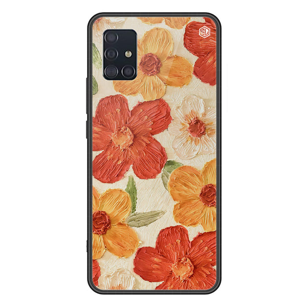 Floral Series Soft Phone Case - Premium Glass Case - Design 6 - Samsung Galaxy A51