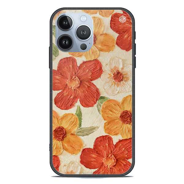 Floral Series Soft Phone Case - Premium Glass Case - Design 6 - iPhone 13 Pro Max
