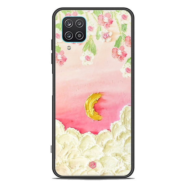 Floral Series Soft Phone Case - Premium Glass Case - Design 7 - Samsung Galaxy A12