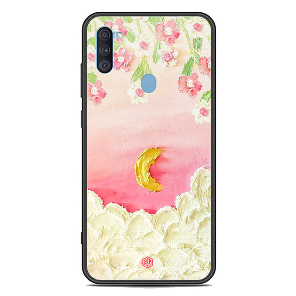 Floral Series Soft Phone Case - Premium Glass Case - Design 7 - Samsung Galaxy A11