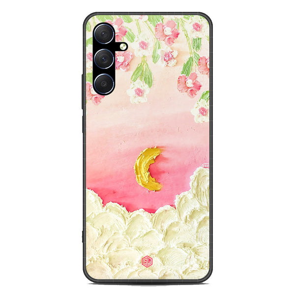 Floral Series Soft Phone Case - Premium Glass Case - Design 7 - Samsung Galaxy M54
