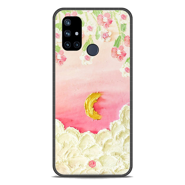 Floral Series Soft Phone Case - Premium Glass Case - Design 7 - OnePlus Nord N10 5G