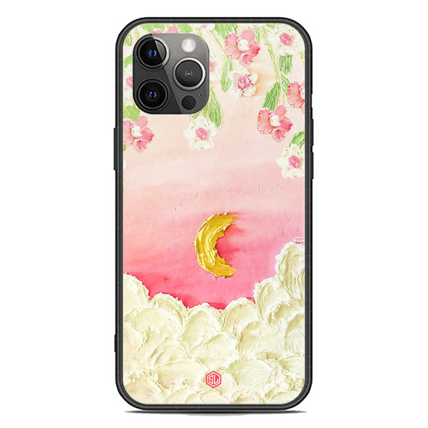 Floral Series Soft Phone Case - Premium Glass Case - Design 7 - iPhone 12 Pro Max