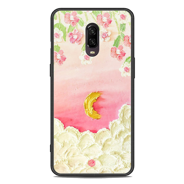 Floral Series Soft Phone Case - Premium Glass Case - Design 7 - OnePlus 6T