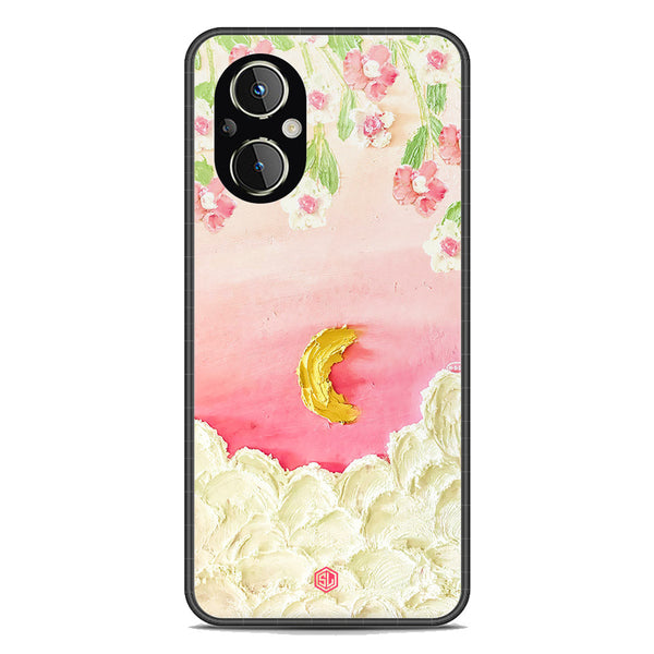 Floral Series Soft Phone Case - Premium Glass Case - Design 7 - Oppo Reno8 Z 5G