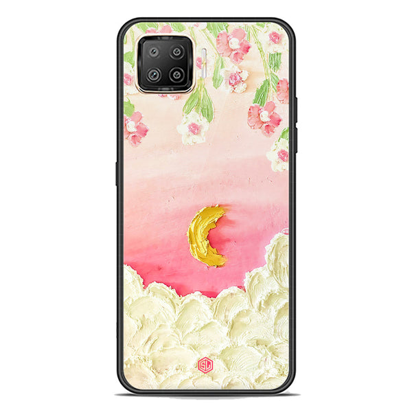Floral Series Soft Phone Case - Premium Glass Case - Design 7 - Oppo Reno 4 Lite