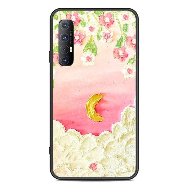 Floral Series Soft Phone Case - Premium Glass Case - Design 7 - Oppo Reno 3 Pro