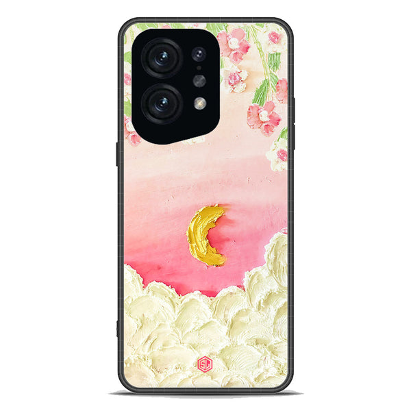 Floral Series Soft Phone Case - Premium Glass Case - Design 7 - Oppo Find X5