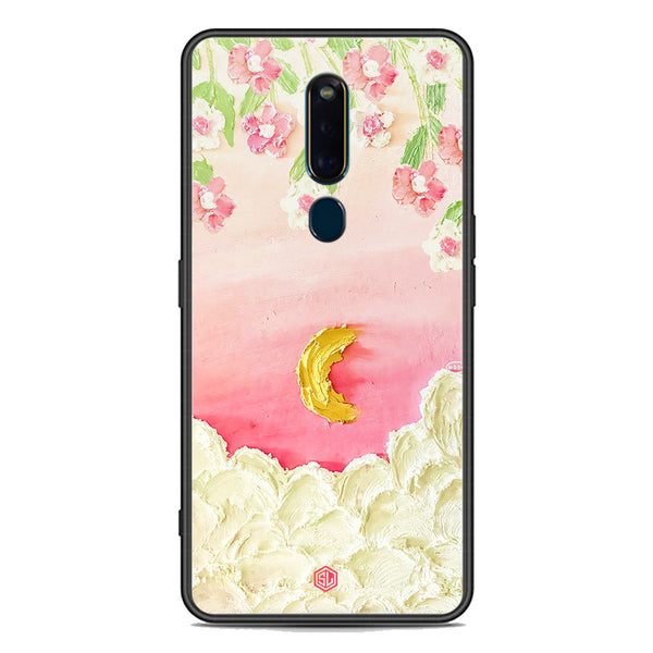 Floral Series Soft Phone Case - Premium Glass Case - Design 7 - Oppo F11 Pro