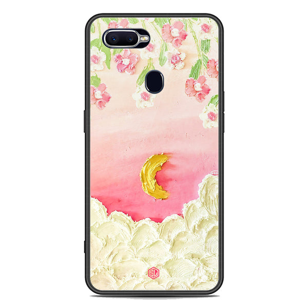 Floral Series Soft Phone Case - Premium Glass Case - Design 7 - Oppo F9