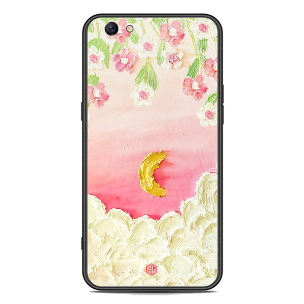 Floral Series Soft Phone Case - Premium Glass Case - Design 7 - Oppo F3 Plus