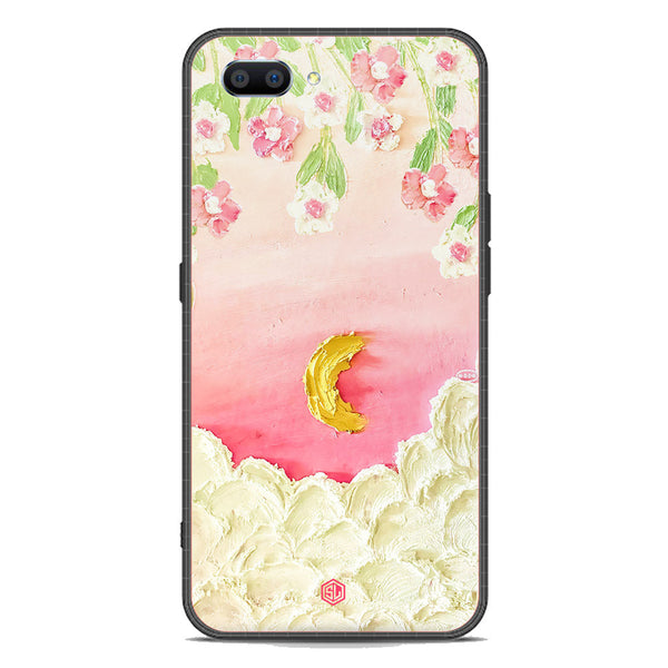 Floral Series Soft Phone Case - Premium Glass Case - Design 7 - Oppo A12e