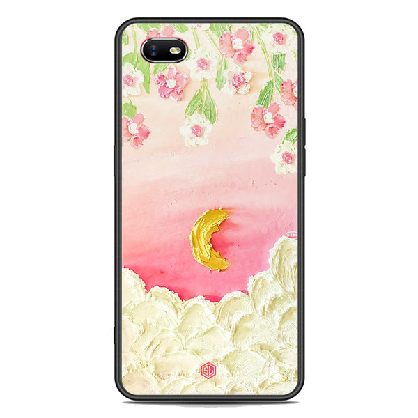 Floral Series Soft Phone Case - Premium Glass Case - Design 7 - Oppo A1k