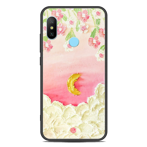 Floral Series Soft Phone Case - Premium Glass Case - Design 7 - Xiaomi Redmi Note 6 Pro