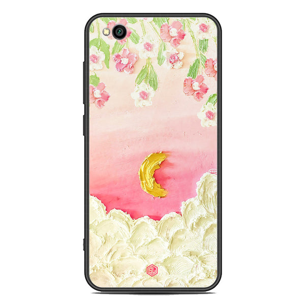 Floral Series Soft Phone Case - Premium Glass Case - Design 7 - Xiaomi Redmi Go