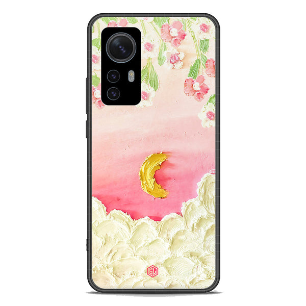 Floral Series Soft Phone Case - Premium Glass Case - Design 7 - Xiaomi 12S Pro