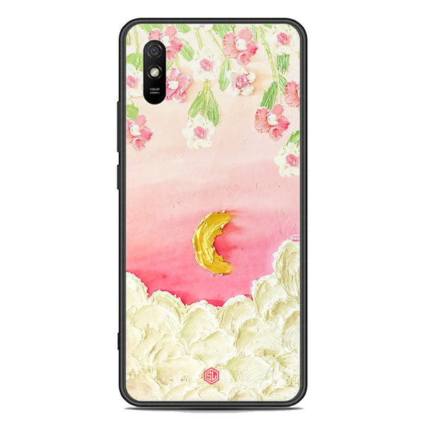 Floral Series Soft Phone Case - Premium Glass Case - Design 7 - Xiaomi Redmi 9A